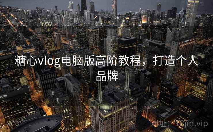 糖心vlog电脑版高阶教程，打造个人品牌