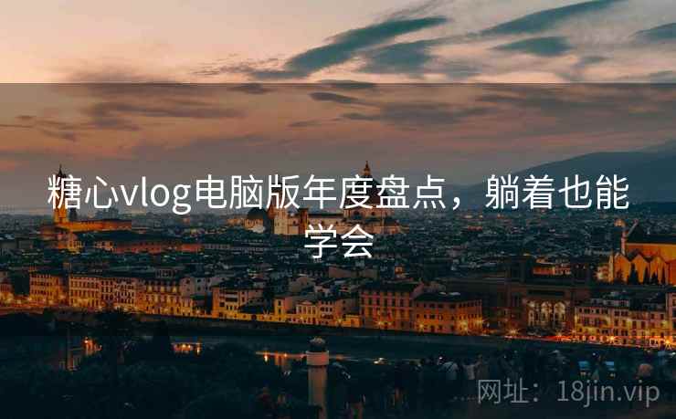 糖心vlog电脑版年度盘点，躺着也能学会