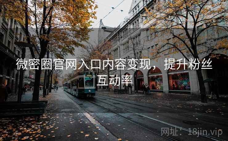 微密圈官网入口内容变现，提升粉丝互动率